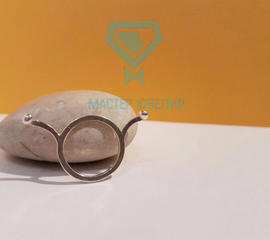 Серебряное женское кольцо глаза улитки на заказ